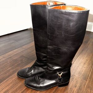 Etienne Aigner Black Derby Boots